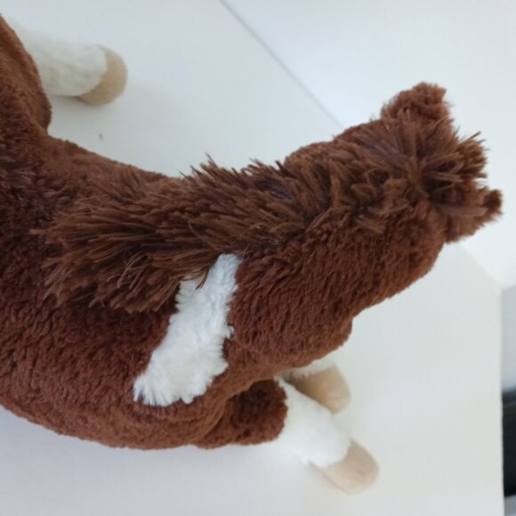 Dan Dee Laying Horse Realistic Plush Stuffed Animal Brown White Patches 20” - Picture 5 of 10